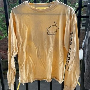 Yellow Jekyll Island Long Sleeve Turtle Tee